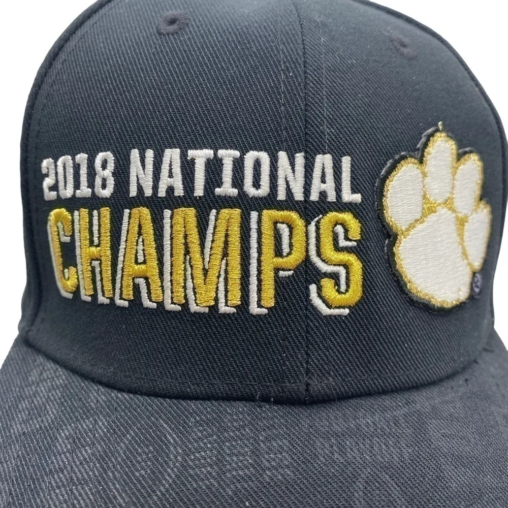 Nike Team Locker Room 2018 National Champions Champ Clemson Tigers Hat Cap Black
